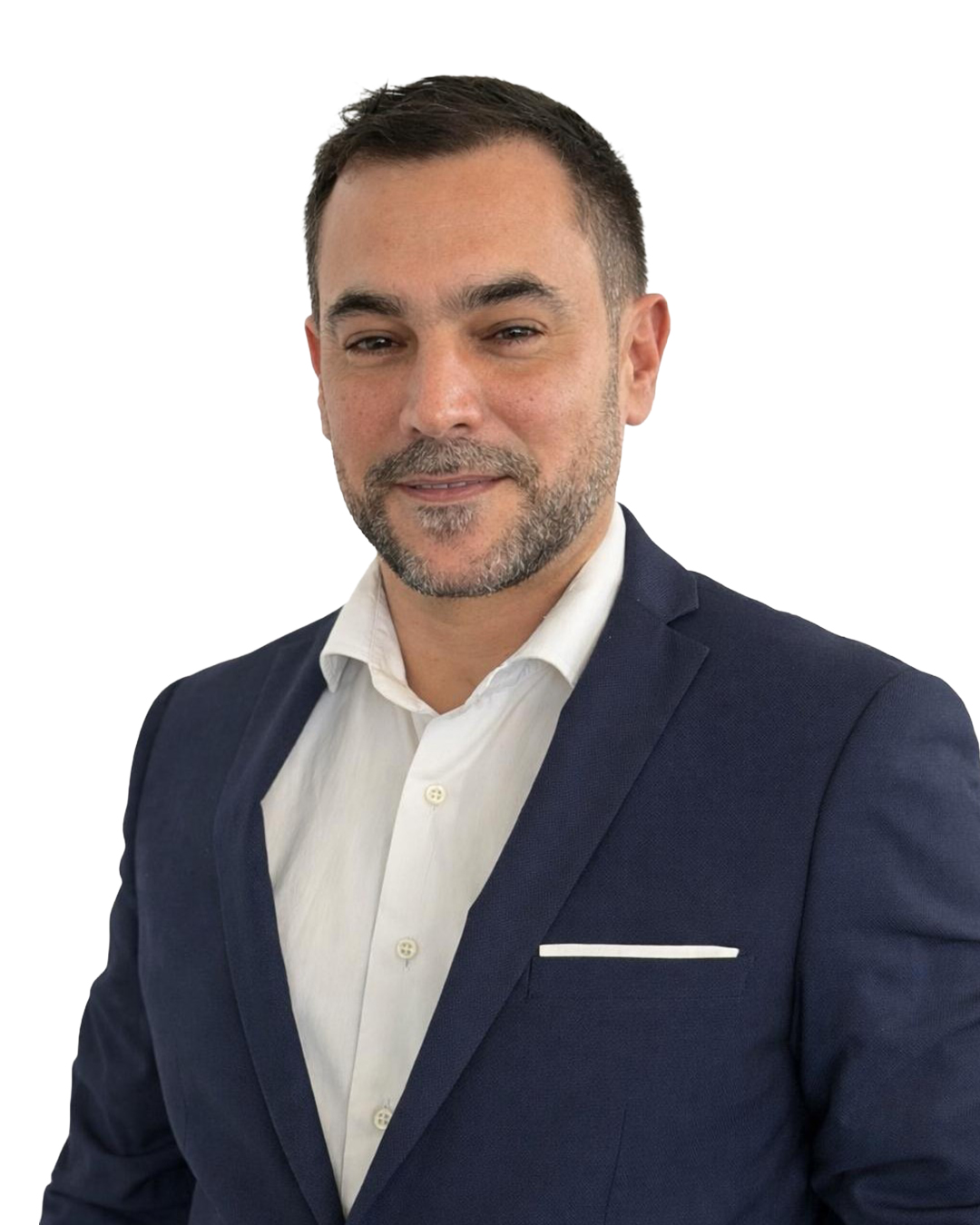 a man in a suit and tie posing for a picture